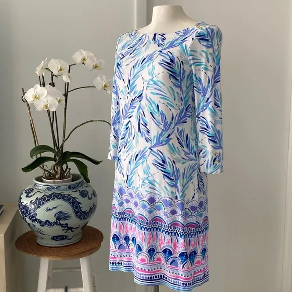 wrap front jersey dress Rose Print Faux Wrap Dress  Ashley Stewart